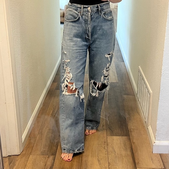 Agolde Denim - AGOLDE Distressed Women's Jeans